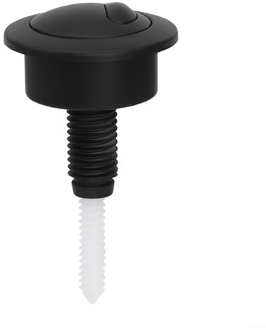 Für SIAMP für Optima 49 schwarzer WC-Druckknopf, Doppelspülung, für Twyford modernes Badezimmer, Wassersparmechanismus, einfache Installation, Ersatz, kompatibel mit verschiedenen Marken (schwarz)