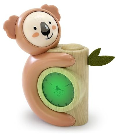 Pabobo - Koala Schlaf-Coach | Kinderwecker & Nachtlicht | Tag-/Nachtanzeige | doppelte Anzeige Digital & Analog | einfache Programmierung