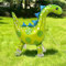 Nine San Walking Dino Luftballons Stehend Dinosaur Folienballon with Wheels Walker Dinosaurier Ballon Kindergeburtstag Dinoparty Deko