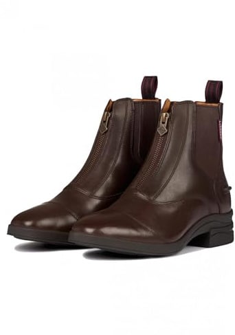 LeMieux Zip Paddock Boot - Leather with Rubber Side Spur Rests