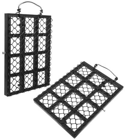 SUPVOX 2pièces Tenture Murale Lot de Jardinières Suspendues pour Orchidées Et Fougères Support De Plante Décoratif Panneau De Suspension Mural Installation Facile Noir Dimensions