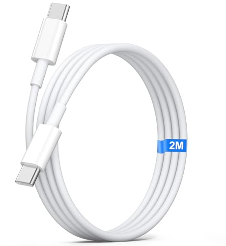 2M Cavo USB C a USB C, Cavi Carica Rapida Tipo C, PD 3A Cavo Type C to Type C Filo Caricatore per Samsung Galaxy S25 S24 S23 S22 S21 S20 S24Ultra, A56 A55 A05s A06 A54 A53 A34 A33 A23 A16 (1Pezzi)