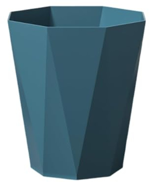 Generisch Papierkorb aus Kunststoff | Mülleimer Büro & Zuhause | Moderner Schreibtisch Mülleimer (21x13.6x24cm) | Für Büro, Kinderzimmer & Küche