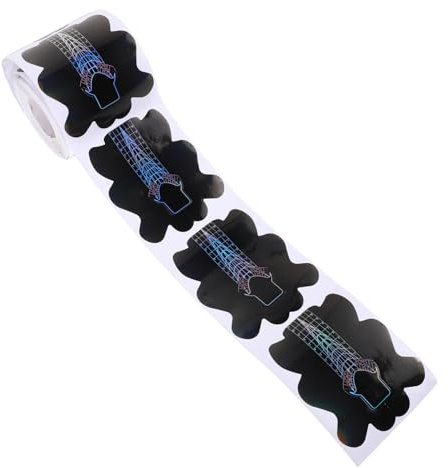 UKCOCO Forme Guida Per Nail Art in Carta Resistenti e Adesive, 100 Pezzi Per Extension Unghie French Manicure, Accessori Professionali Per Salone e Uso Domestico