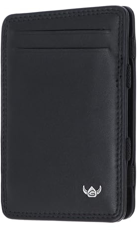 Golden Head Leder Kartenhalter Polo RFID Protect Wunder-Börse 4044 Schwarz