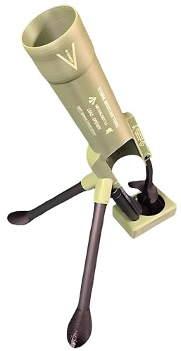 Automatic Beer Bottle Cap Shooter - Mortar Shell Bottle Opener, Spring-Action Mechanical Opener, Rapid Fire Cap Launcher, Professional One-Handed Crown Opener, Funny Pop Top Bottle Opener Khaki 1 pcs