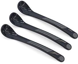 Twistshake 3 x Fütterungslöffel-Set für Babys, Kleinkinder, BPA-frei, 6+ Monate, Schwarz