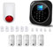 Sistema di Allarme casa Kit Wireless senza fili, WIFI 2.4Ghz, GSM, Kit Dadvu DV-2ATP2, Combinatore Telefonico, 100 zone, App Smart Life (Tuya), Compatibile Google Home ed Alexa