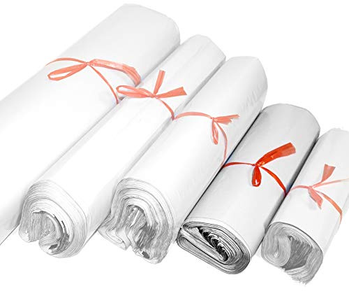 ESTEXO 100 Versandtaschen aus LDPE-Folie mit sicherem Selbstklebeverschluss, Blickdicht, 5 Größen 32x45cm