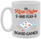 Coralgraph Inc MG5075 Keep Calm and Play Board Games Novelty Gift Printed Tea Coffee Ceramic Mug