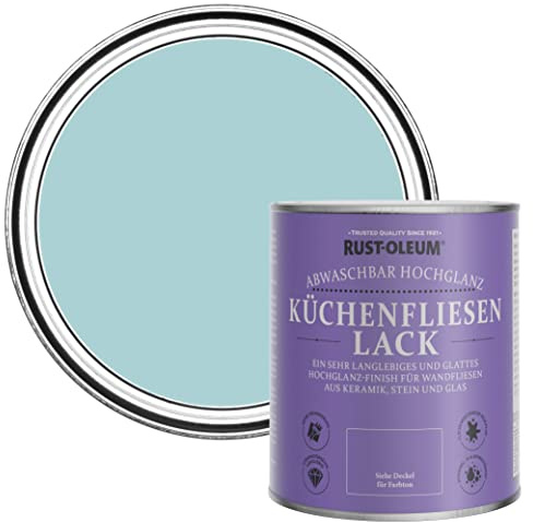 Rust-Oleum Blue Water-Resistant Kitchen Tile Paint in Gloss Finish - Little Cyclades 750ml
