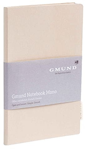 Notizbuch Gmund Softcover Mono dunkelrot dotted Format B6