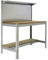 PROREGAL Werkbank Buffalo mit Werkzeugwand und Ablage | HxBxT 84x90x61cm | Traglast 400kg | Verzinkt Werktisch Arbeitstisch Arbeitsbank Werkstattbank