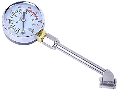Tyre Pressure Checker, Air Pressure Tester, Mechanical Air Pressure Gauge, Tyre Pressure Dial Gauge, for Tire Inflation and Pressure Measurement, Fast Reading, for Trucks, Construction Vehicles
