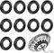 10 Pcs Sink Plug Rubber Seal O-Rings Seal Rubber Fitting for Basket Strainer Used to Replace Worn Washers to Help The Basket Waste Plug Water
