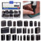Glarks 24 herramientas de corte huecas, herramienta de perforación de cuero de múltiples formas, herramientas de corte de cuero de aleación de acero de un agujero, kit de herramientas de manualidades