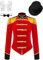 YiZYiF Damen Zirkus Kostüm Ringmaster Jacke Dompteurin Uniform Cosplay Mantel Frack Smoking Jacke Halloween Party Weihnachten Kostüm A_Rot_Set M