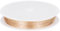 Beebeecraft Alambre de Joyería de Calibre 28 0.3 mm 50 Metros Chapado En Oro 18K 164 pies Alambre de Cobre Redondo Pulido Resistente Al Deslustre con Carrete para Hacer Joyería DIY