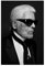 OWNPET Karl Lagerfeld 6 Leinwand-Poster, Wandkunst, Dekordruck, Bild, Gemälde für Wohnzimmer, Schlafzimmer, Dekoration, ungerahmt, 30 x 45 cm