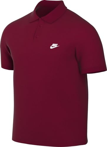 Nike FN3894-677 M NK Club SS Polo Pique Sweatshirt Men's Team RED/White Size XL
