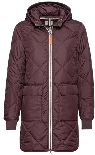 camel active Damen Steppmantel aus recyceltem Polyester Dunkelrot, womenswear-46