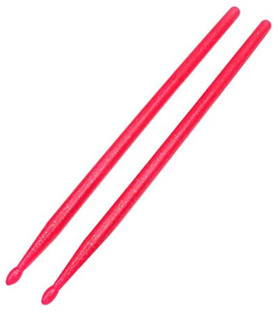 Professionelle 5A Nylon Glitter Drumsticks – 2-teiliges Set für Kinder und Erwachsene – Rosa Sticks für Schlagzeuger Anfänger Kleinkind Percussion Zubehör