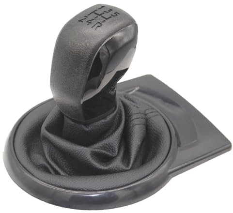 Viviance Pomo de la palanca de cambios de 5 velocidades Tapa del maletero compatible con Citroen C4 MK1 2004-2008 - Negro