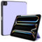 TECHGEAR Smart Case for Apple iPad Pro 11 Inch (M4) 2024, 5th Generation, PU Leather Slim Smart Case Tri-fold Stand Cover with Corner Protection [Auto Wake/Sleep] & Pencil Holder - Purple