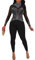 Jigfar Sexy Damen-Jumpsuit mit glitzernden Strass-Pailletten, figurbetont, Party, Club, Nacht-Outfits, Abend-Playsuits, 16 Schwarz, Small
