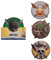 Cinereplicas One Piece – Lot de 4 dessous de verre – Personnages 2 – Licence officielle