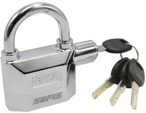 SEFIS Vorhängeschloss mit Alarm
