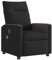 vidaXL Massagesessel Schwarz, Massage TV-Sessel, Sessel mit Massagefunktion, Fernsehsessel, Modern, Entspannen, Fernsehen, Ergonomisch, Höhenverstellbar, Massagefunktion, Stoff, Sperrholz, Metall