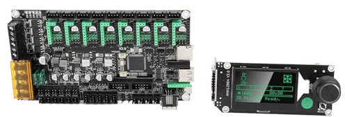 Mumusuki Erweiterte F407 32Bit 168MHz 8-Achsen-Steuerplatine mit LCD-Display, Unterstützt U-Disk-Druck, Ideal für Ender 3 Pro, DC12-24V-Eingang, Kompatibel mit Verschiedenen