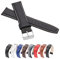 MARCHEL Lederarmband 14 mm WB20 Schwarz-Weiß Genarbt für Armbanduhren