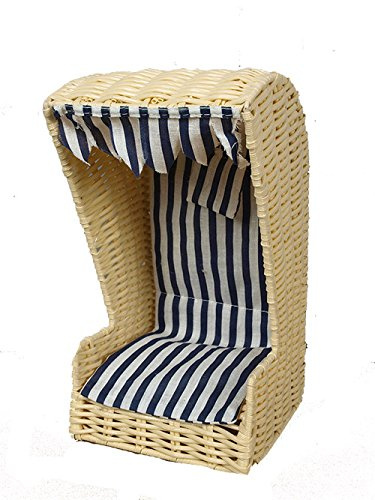 Deko Strandkorb - beige Höhe 24cm