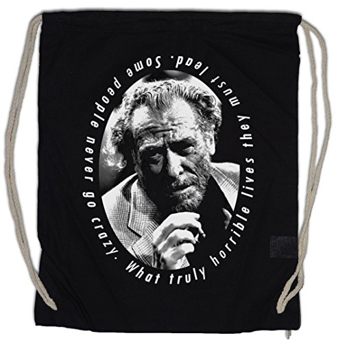 Urban Backwoods Charles Bukowski Portrait Turnbeutel Sporttasche