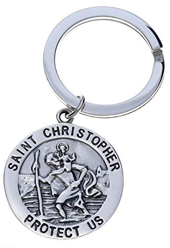 Argent sterling ST Christophe – Porte-clé – Porte-clé