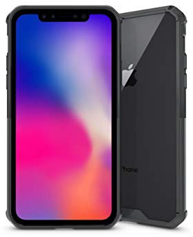 TeKKno® Air Cushion Protective Slim [Clear Back] Shockproof Case [Drop Protection/Shock Absorption Technology] for Apple iPhone XR (Black)
