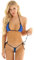 MSemis Femme Sexy Maillot de Bain Deux Pièces Micro Bikini Bra Haut Thong Brésilien Mini Plage Été Piscine Vacances Type A Bleu Taille Unique