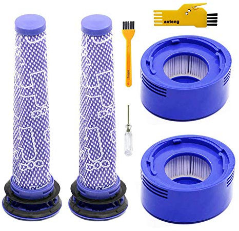 Accessoire 2 filtres avant et 2 filtres pour aspirateur Dyson V7 V8 pour animaux et Absolute sans fil