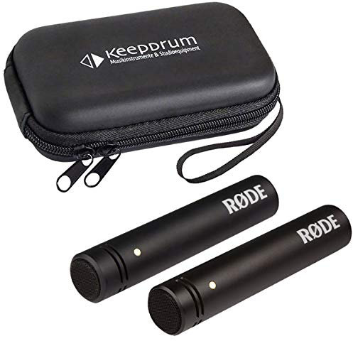 Rode M5 MP Small Diaphragm Condenser Microphones Stereo Set + Keepdrum Soft Case