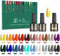 SINZONeu Vernis Semi Permanent, 23 Manucure Nail Art Lot Vernis à Ongles Gel UV LED Nail Polish 20 couleurs Populaire Avec Base et Top Coat, Matt Top Coat, 8ml