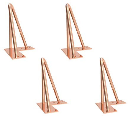 Haarnadel Tischbein 4x Hairpin Leg Möbelbein Haarnadelbeine aus Metall Tischzubehör DIY für Esstisch Couchtisch Schreibtisch