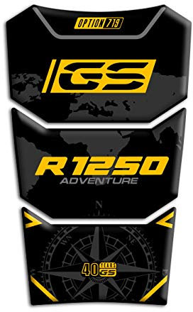 Az Graphishop Tankschutz aus 3D-Harz, kompatibel mit BMW R 1250 GS Adventure 2018-2023 GP-702 (40th Anniversary)