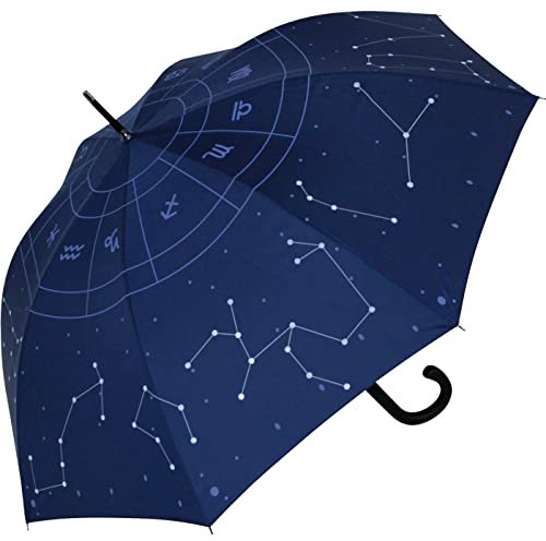 iX-brella Reflex Regenschirm Star Sign mit reflektierenden Sternbildern - Stockschirm Automatik
