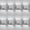 ledscom.de 8 Stück Wandleuchte CUBEL für außen, weiß, IP65, Up & Downlight, quadratisch + LED Lampe 596lm, weiß