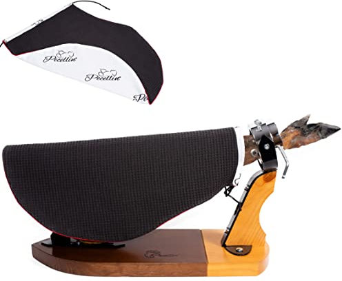 PECELLÍN Cubre Jamon Profesional - Cubrejamonero con Doble Tela 57cm, Fabricado en España, Funda Cubrejamon para Cubrir Patas y Paletas de Jamones Negro