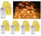 Vanorell 5 x 40 LED Drahtlichterkette KUPFERDRAHT Draht Lichterkette Warmweiß Lichterkette Lichterkette Lämpchen Batterie batteriebetrieben 3 x AA