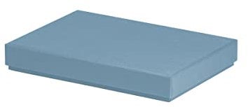 Rössler Geschenkbox mit Deckel für DIN A5 | Box mit Deckel | Geschenkbox Geburtstag | Karton mit Deckel | Geschenk Box | Geschenkkarton mit Deckel | Maße: 155x215x30mm | Farbe: Blau | Denim