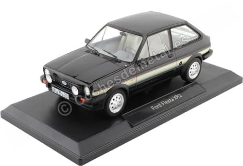 Norev NV182743 1:18 Ford Fiesta XR2 1981-Black Collectable Model, Multi